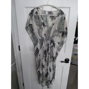 2/$20! Women's palm leaf swim/beach cover. Hawaii. Vacay. Sheer. Flowy Romantic